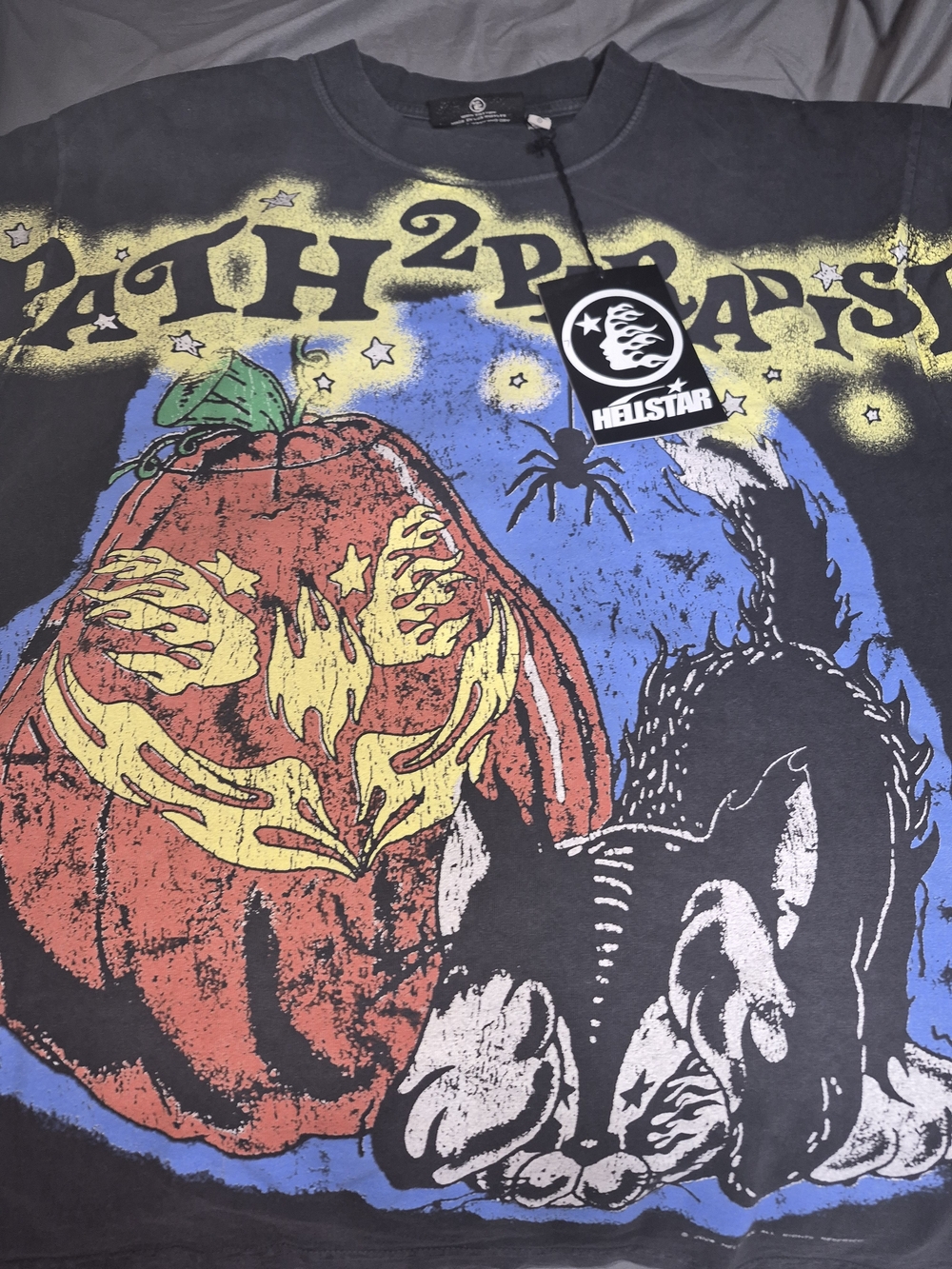 Hellstar Black Halloween Path 2 Paradise Tee